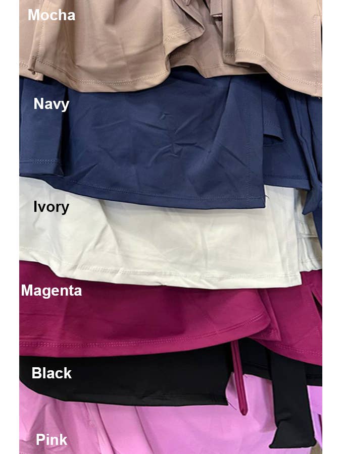 Color 5 - Wholesale Athletic dress – Women′s - Premium activewear tennis dress with shorts under tie skirt1