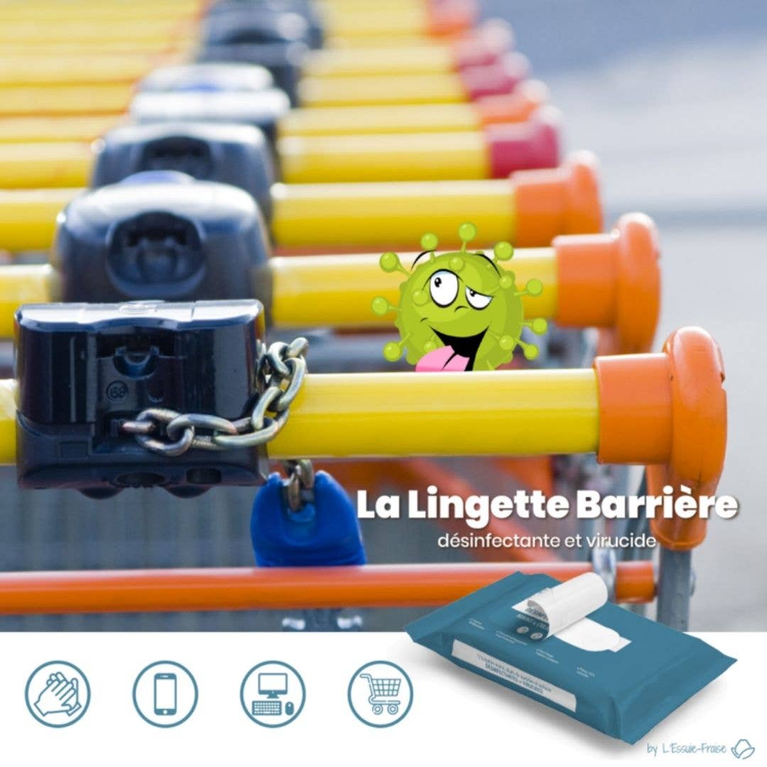 Carlo & Carla – wholesale Hand sanitiser – BARRIER WIPE - DISPLAY - 7 disinfectant linens3