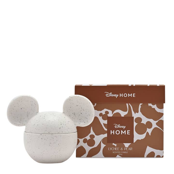 WIDDOP and Co. - Wholesale Jar/Filled Candle - Disney Mickey Ceramic Vessel Fragranced Candle - White1