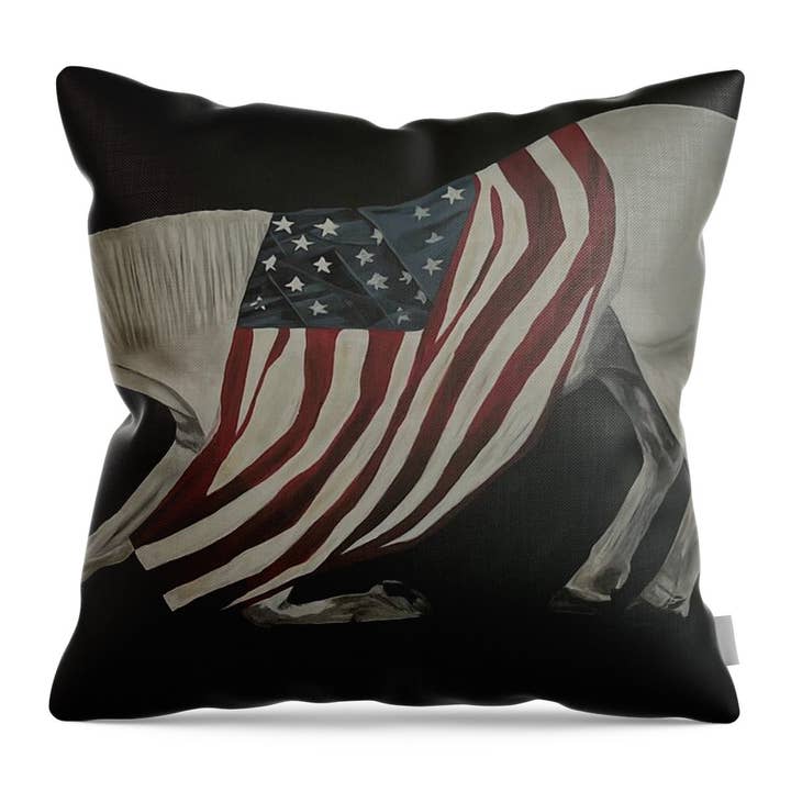 Patriot - Throw Pillow for wholesale by Leah Smith Art