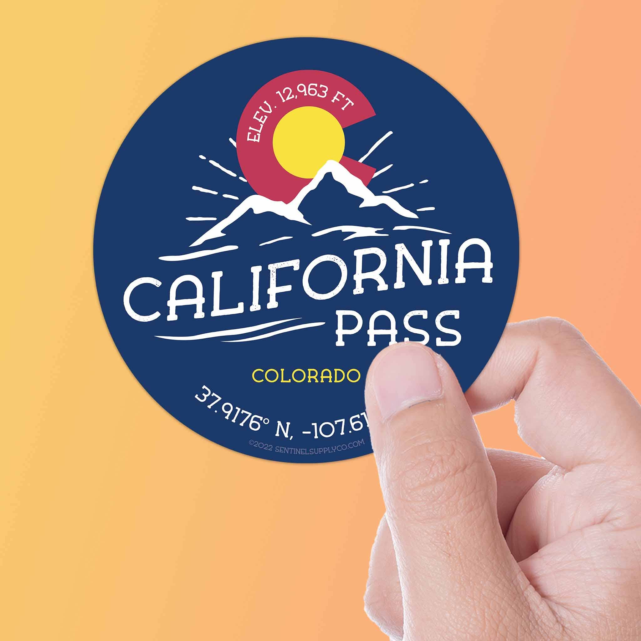 Sentinel Supply - Wholesale Sticker - California Pass Colorado Stickers0