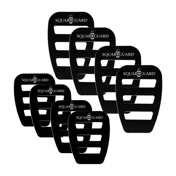 SquareGuard Pocket Square Holder 8-Pack (4 Regular & 4 Slim) for wholesale by POCKETSQUARES