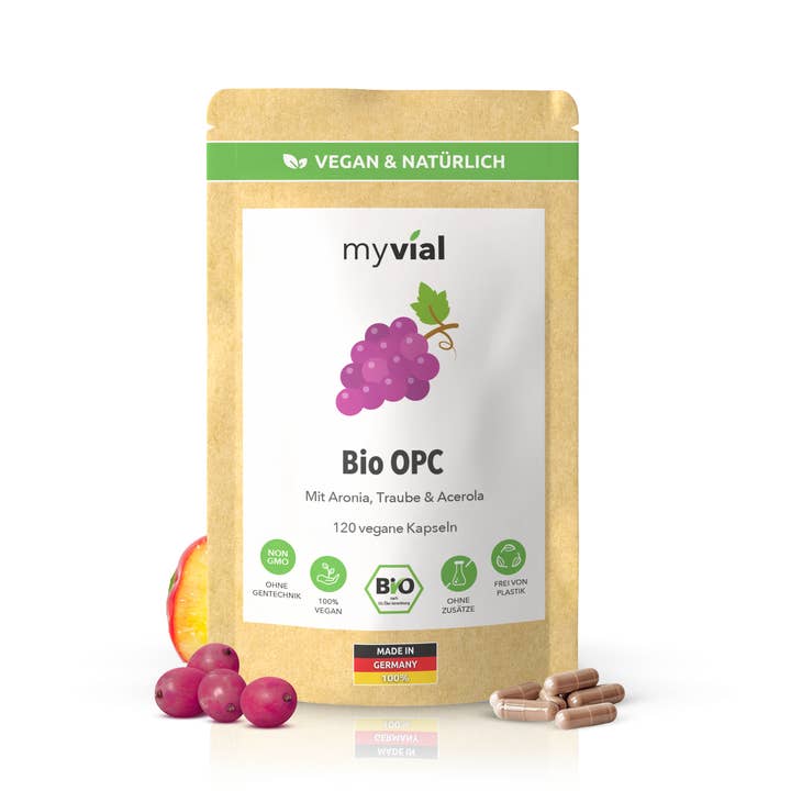 myvial – wholesale Oral supplement/vitamin – Bio OPC Capsules – With Grape Seed, Aronia Powder & Vitamin C