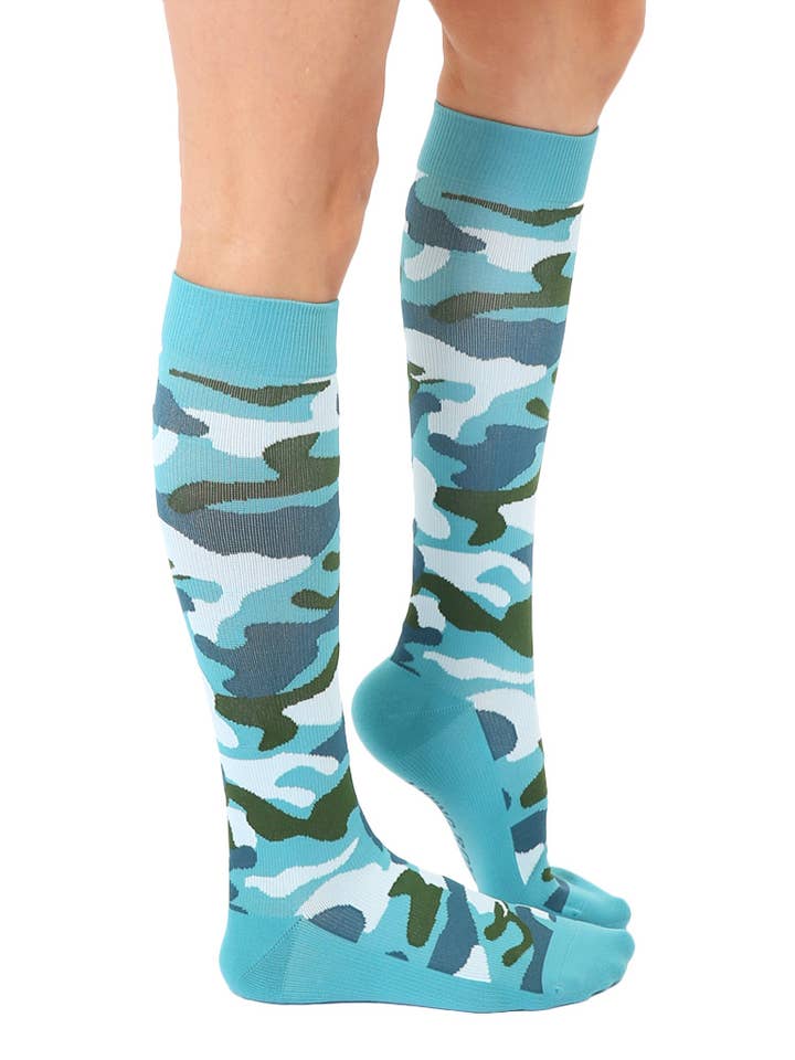 Living Royal - Wholesale Socks - Unisex - Compression Socks (15-20mmHg) - Camouflage - Blue2