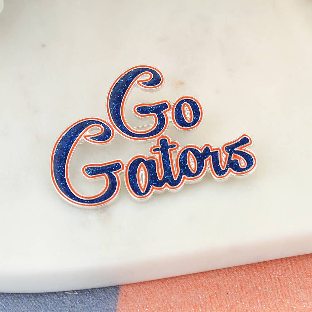 Seasons Jewelry - Wholesale Lapel Pin/Button - Florida Go Gators Slogan Pin0