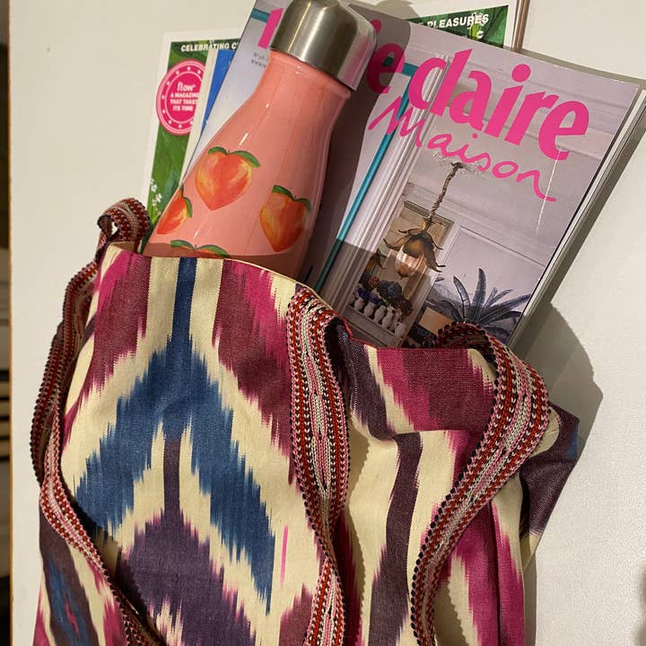 various colors ikat fabric shopper for wholesale on Faire13