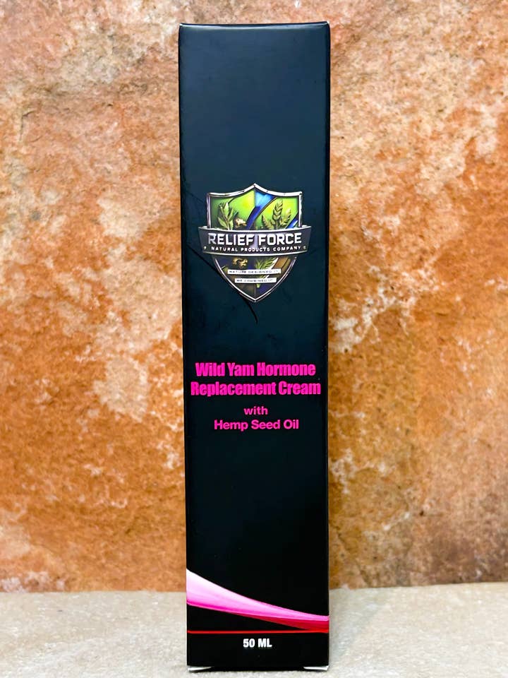 Relief Force Wild Yam Hormonkräm med Hampafrö för wholesale av Natures Light