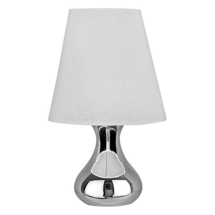 Nell White Fabric Shade Table Lamp for wholesale by Interiors by Premier