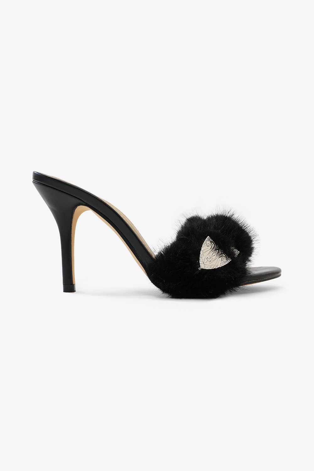 Lemonade Shoes – Engroshandel Højhælede sko - Dame – CHAIRMAN- Pelsmuldhæl med udsmykning0