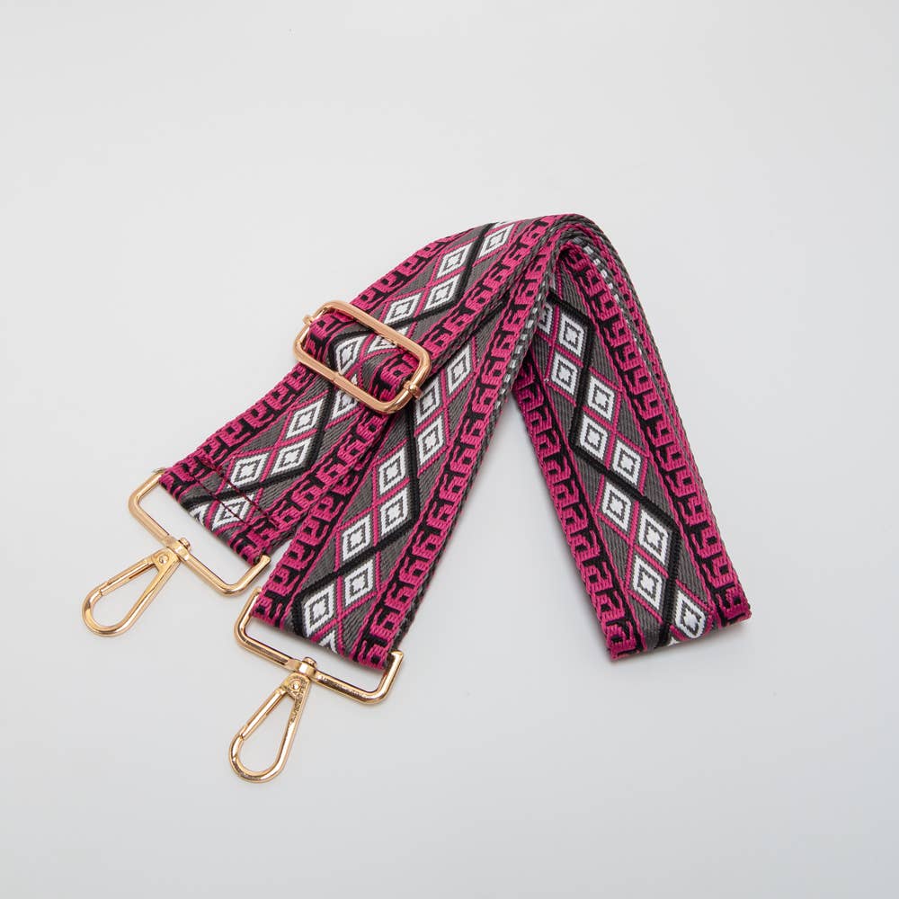 Pine Apparel - Wholesale Bag Strap - Women's - Geometric Diamond Woven Adjustable Canvas Strap6