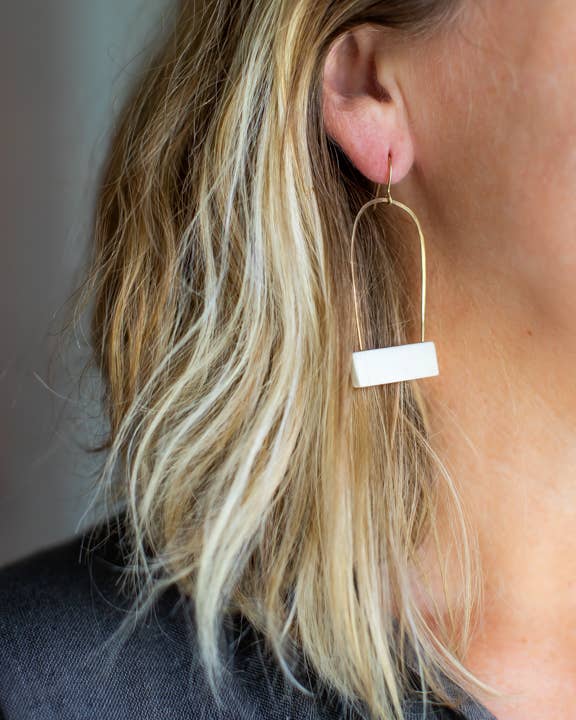 REMOVED BRAND - Wholesale Dangle Earrings - Birdcage Earrings - Porcelain Clay1