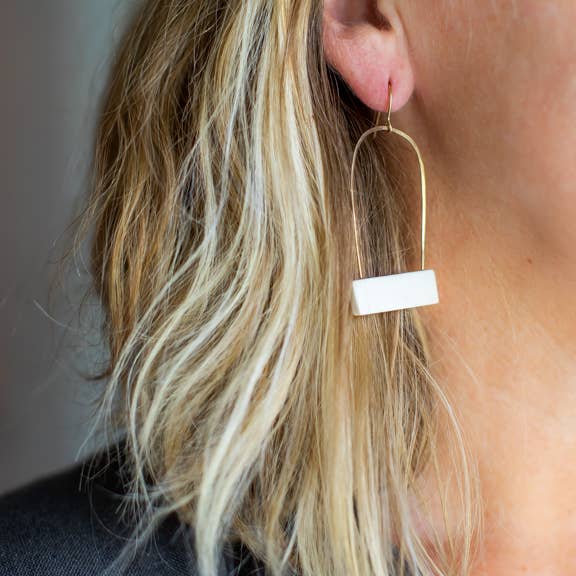 REMOVED BRAND - Wholesale Dangle Earrings - Birdcage Earrings - Porcelain Clay1