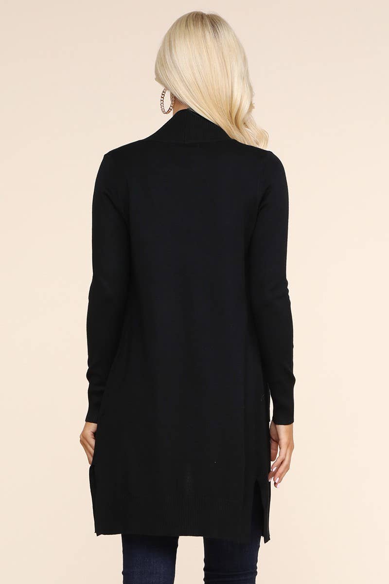 NINEXIS - Vente Cardigan – femme - AWOCAL311_CARDIGAN OUVERT À MANCHES LONGUES AVEC POCHES LATÉRALES9