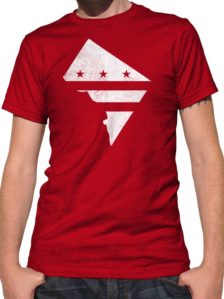 Men's Washington DC Flag T-Shirt for wholesale by Boredwalk