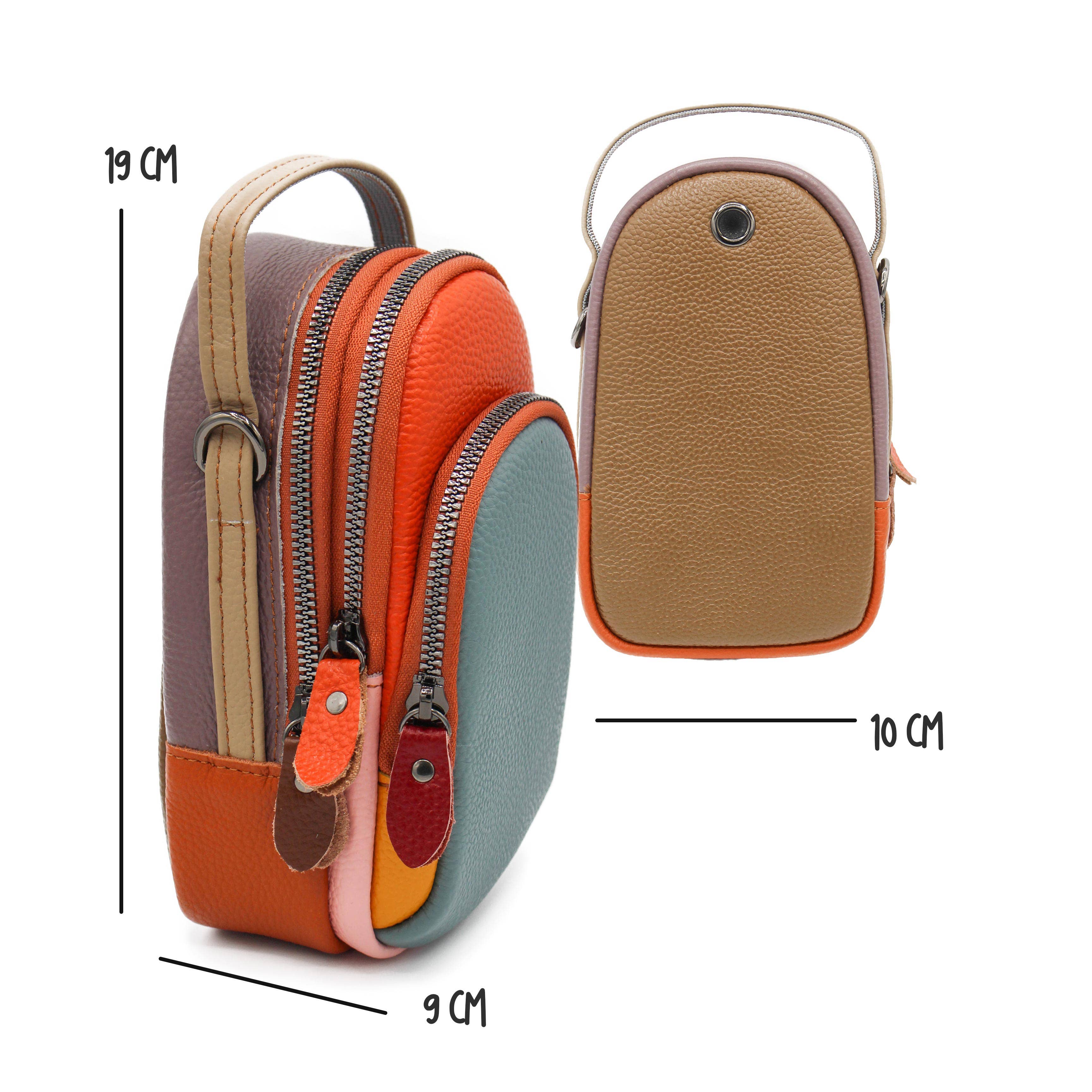 Zerimar 1942 – Engroshandel Rygsæk - Dame – Ægte læder crossbody-taske og rygsæk til kvinder, 19 x 10 x 9 cm6