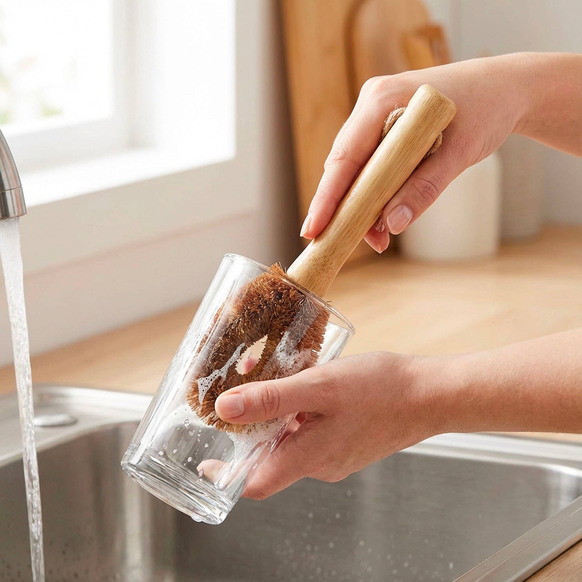 Bamboo Switch - Vendita all'ingrosso Spazzola per pulire - Spazzola per la pulizia delle bottiglie in bambù9