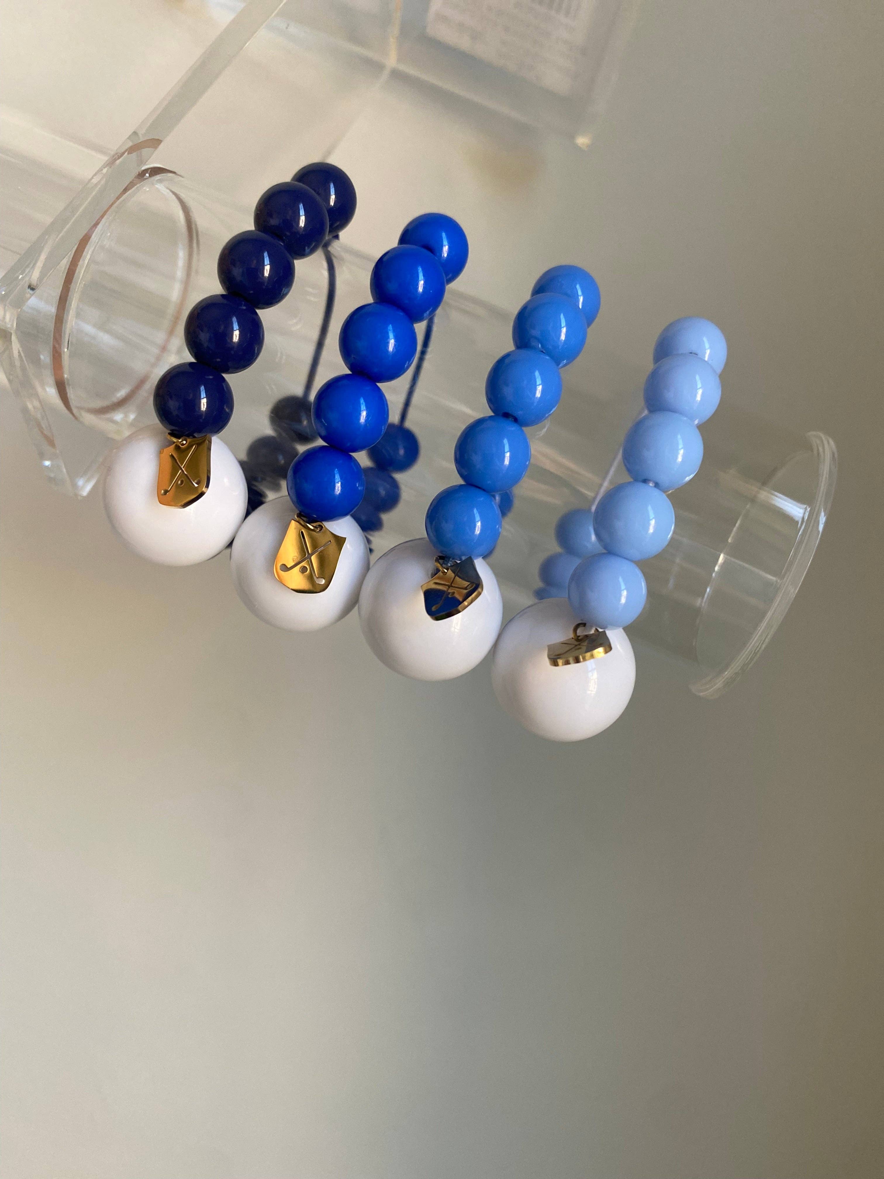 The Klow Golf Company - Wholesale Beaded Bracelet - Golf Stroke Counter Bracelet - JUST BLUE4