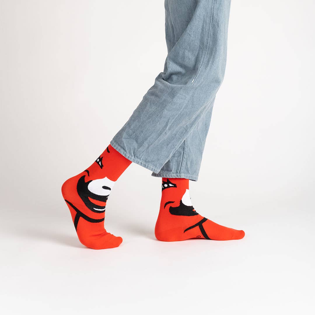 100 anni della mucca che ride Calze The Laughing Cow® per il 100° Anniversario in vendita all'ingrosso su Faire6