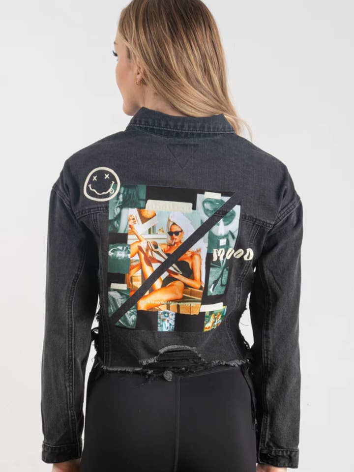 Mood Cropped Denim Jakcet för wholesale av Adel Kasza Co