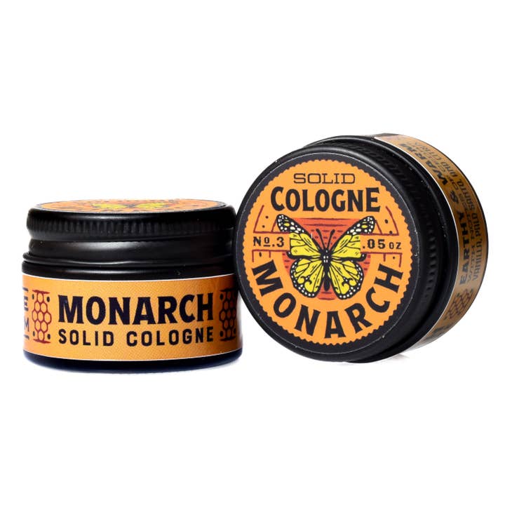 Solid Cologne - Monarch - Handmade with beeswax for wholesale by Messner Bee Farm