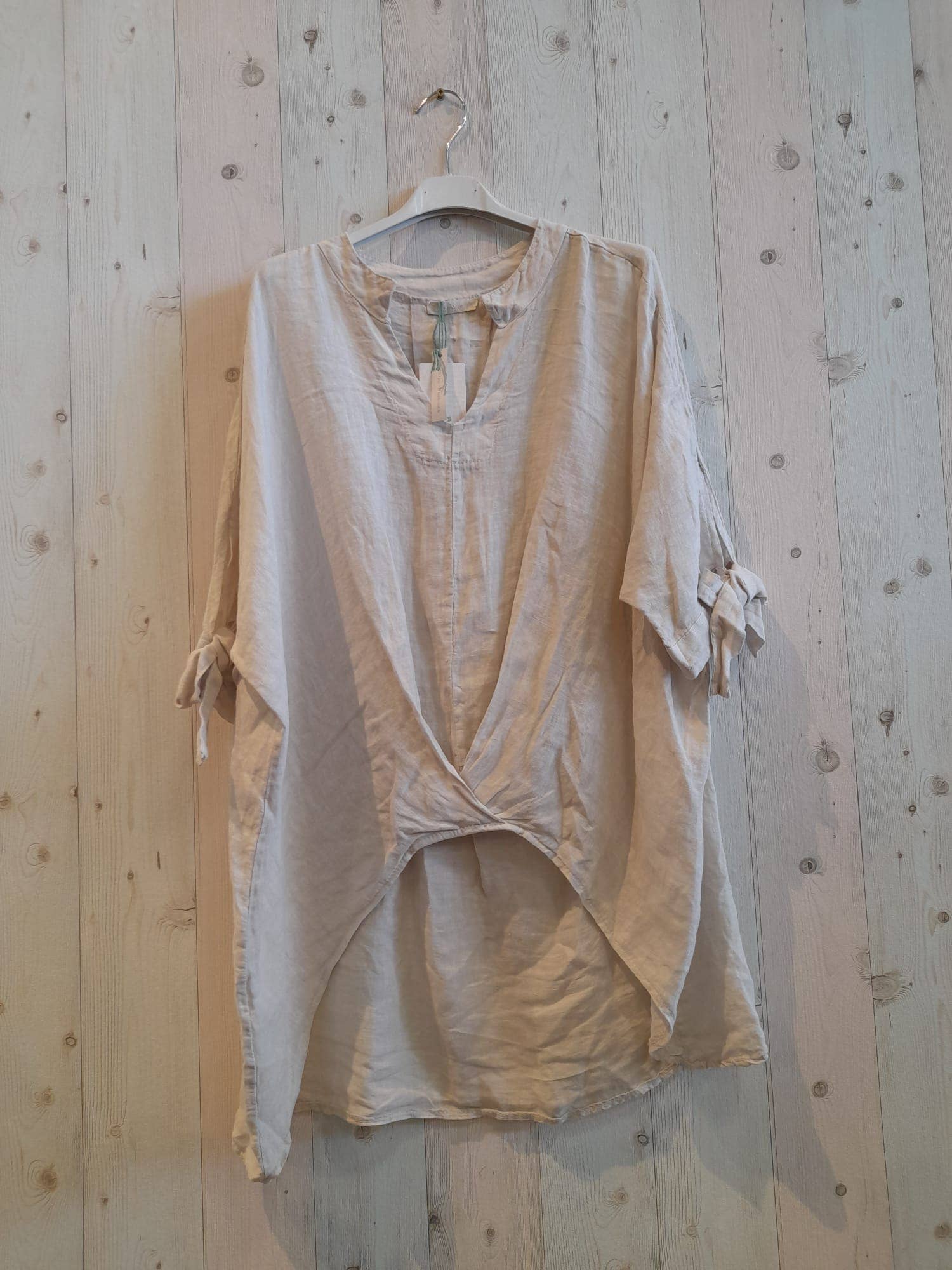 Linen & More - Wholesale Blouse - Women's - REF 994 100% LINEN BLOUSE WITH TWO SIDES0