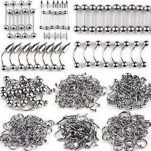 WoodWristCo – Großhandel Schmucksets – 85-teiliges Set aus Edelstahl Piercingschmuck1