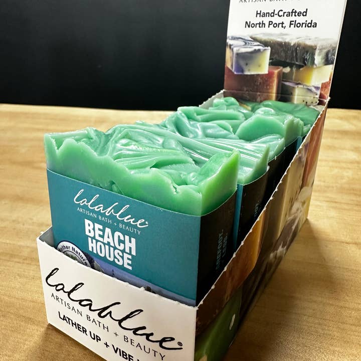 6 pack soap bar with display - WHOLESALE ACCOUNTS ONLY for wholesale by Lolablue
