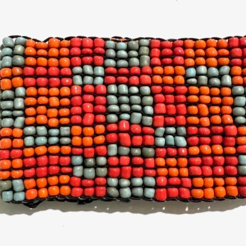 Bracciale elastico con perline MINI QUADRATI turchese corallo Ora $3 per la vendita all'ingrosso da parte di Erik & Mike