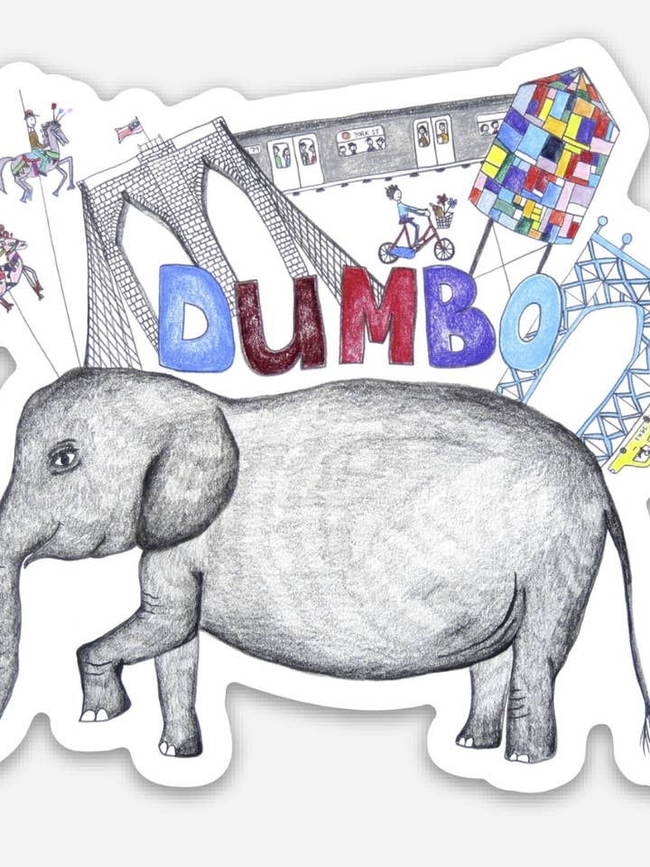 Dumbo Sticker for wholesale by Natchie