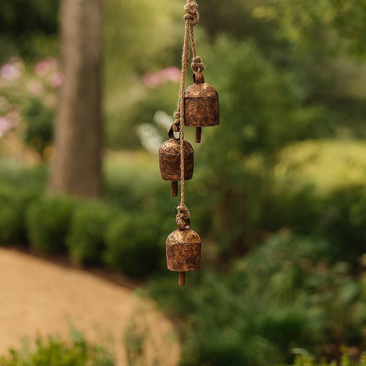 Matr Boomie Fair Trade - Wholesale Wind chime - Rustic Wind Chime Small Cascading Bells - Garden, Patio2