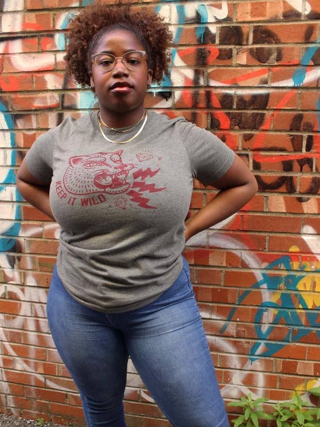 Keep It Wild Shirt in Red for wholesale by Yonder Studios