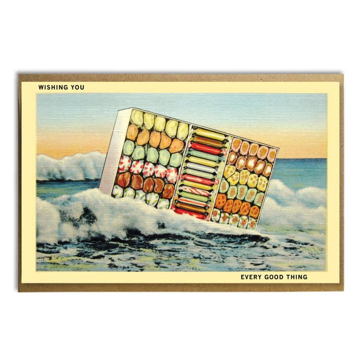 Ti Auguro Ogni Cosa Buona; Divertente Biglietto con Caramelle Mou al Sale Marino per la vendita all'ingrosso da parte di A Zillion Dollars