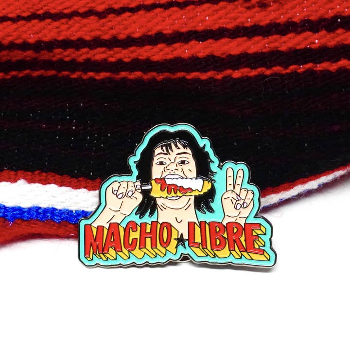 PARTIMEWORKS - Wholesale Lapel Pin/Button - Macho Libre Pin