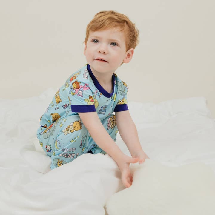 Blå/Multi God natt Arthur™ Bambupyjamas med kort ärm för barn för wholesale på Faire
