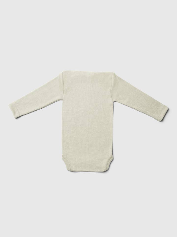 MINI LILA - Wholesale Bodysuit (Non-Footed) - Baby - Organic Merino Wool and Silk Long-sleeved Onesie13