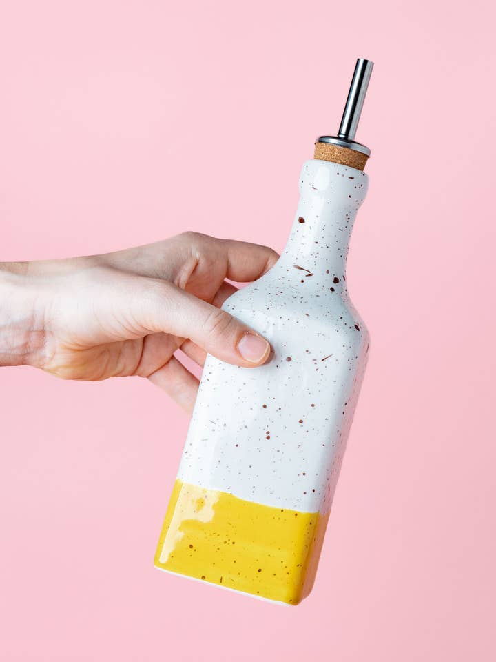 Handmade Ceramic Oil Dispenser 475ml/CANELAN for wholesale by Alfar Tierra Cocida