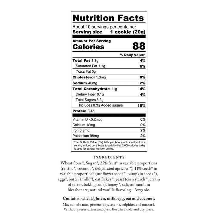 Bona Furtuna - Wholesale Cookie - Organic Granola Biscotti