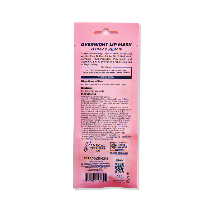 Vitamasques US - Wholesale Lip Treatment/Mask - OVERNIGHT LIP MASK6
