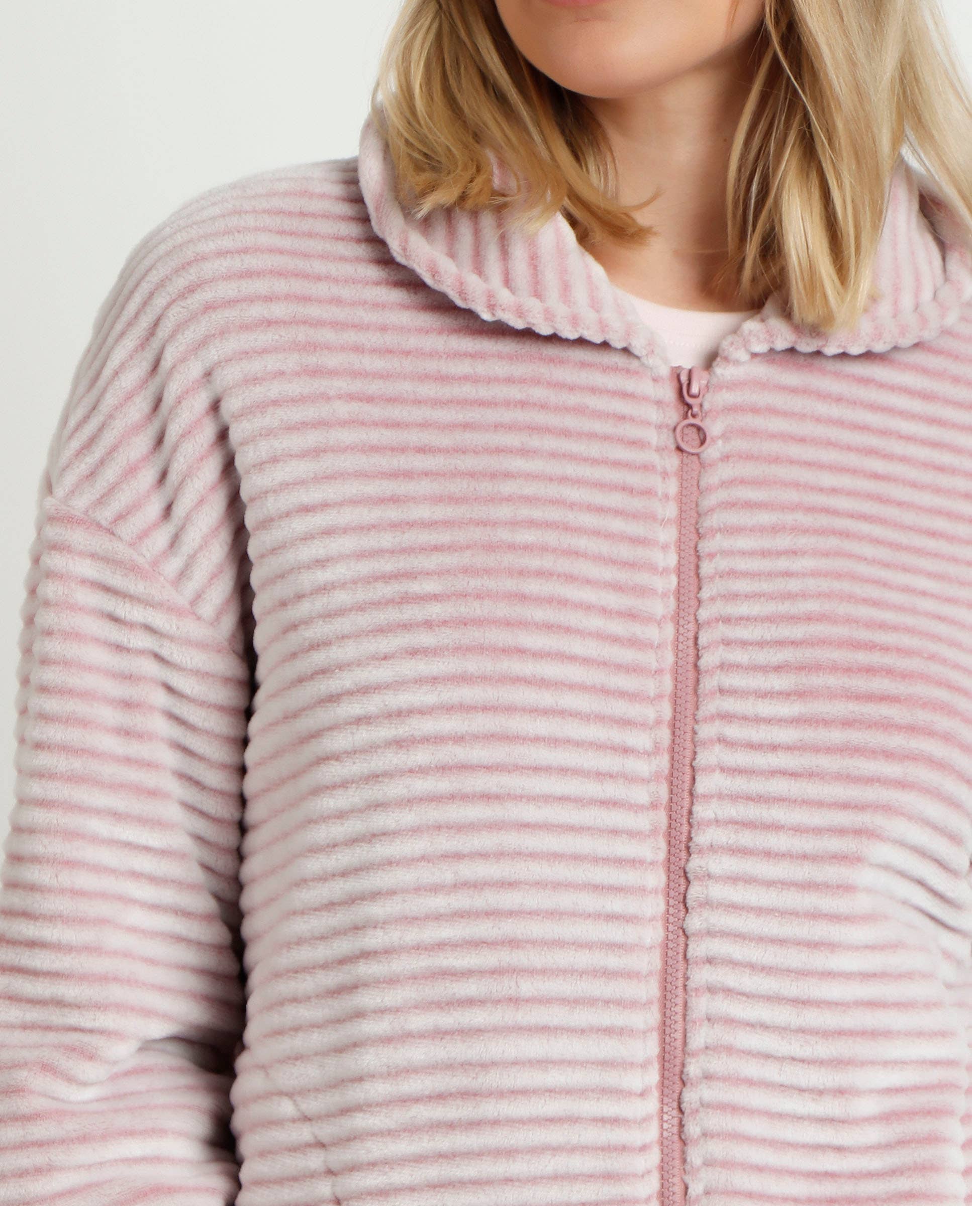 ADMAS – wholesale Morgonrock - Dam – Magic Time morgonrock med dragkedja för kvinnor3