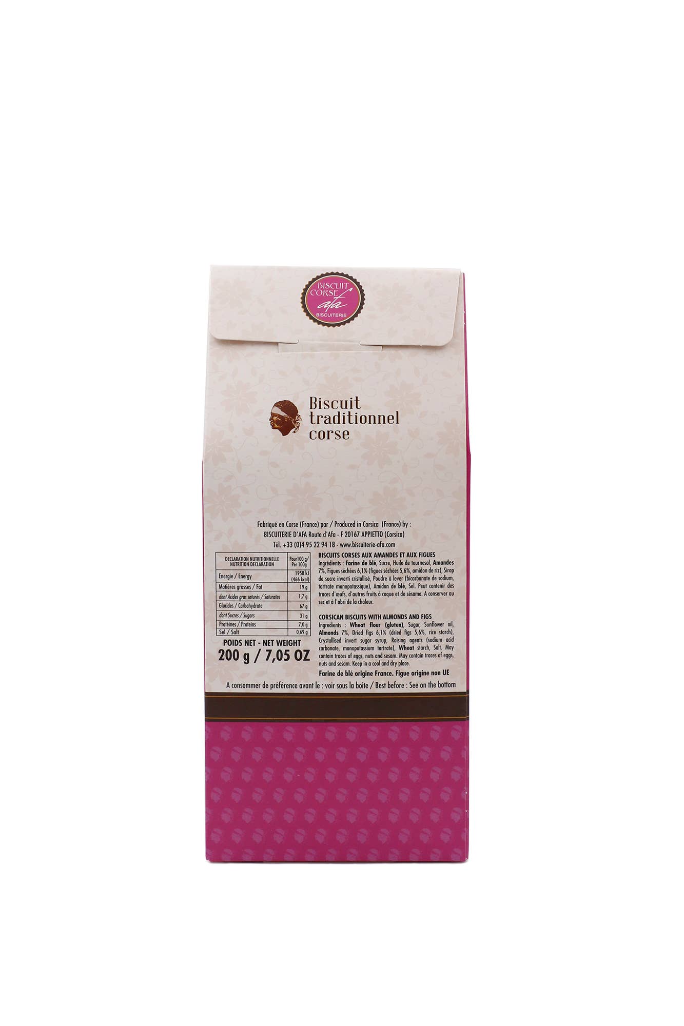 BISCUITERIE D'AFA – Großhandel Cookie – Canistrelli mit Mandeln und Feigen2