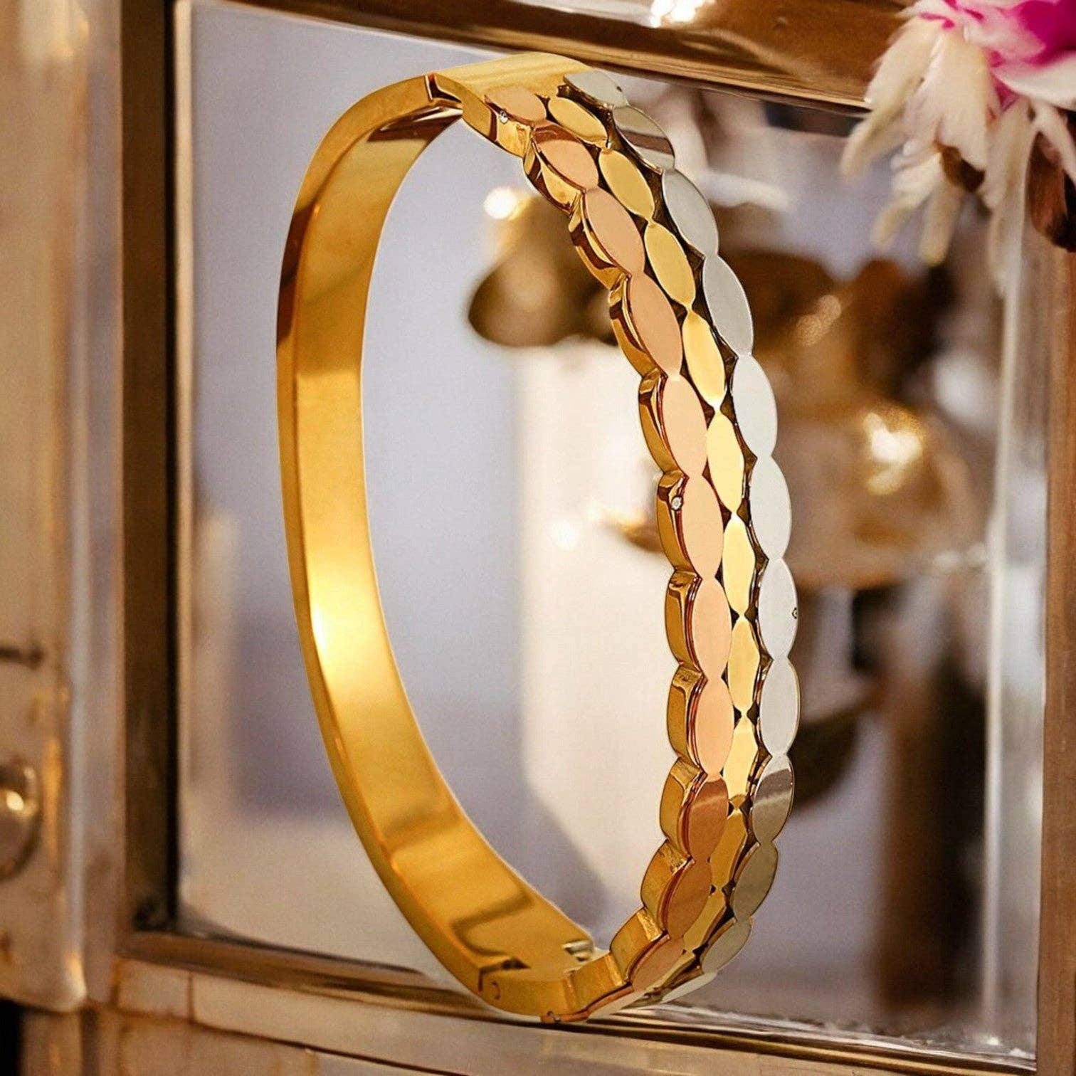 TOURMALYN - Wholesale Bangle Bracelet - "LOUCAS" stainless steel bracelet4