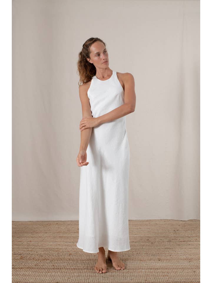 LUXMII - Wholesale Dress – Women's - Bellez Maxi Dress White5