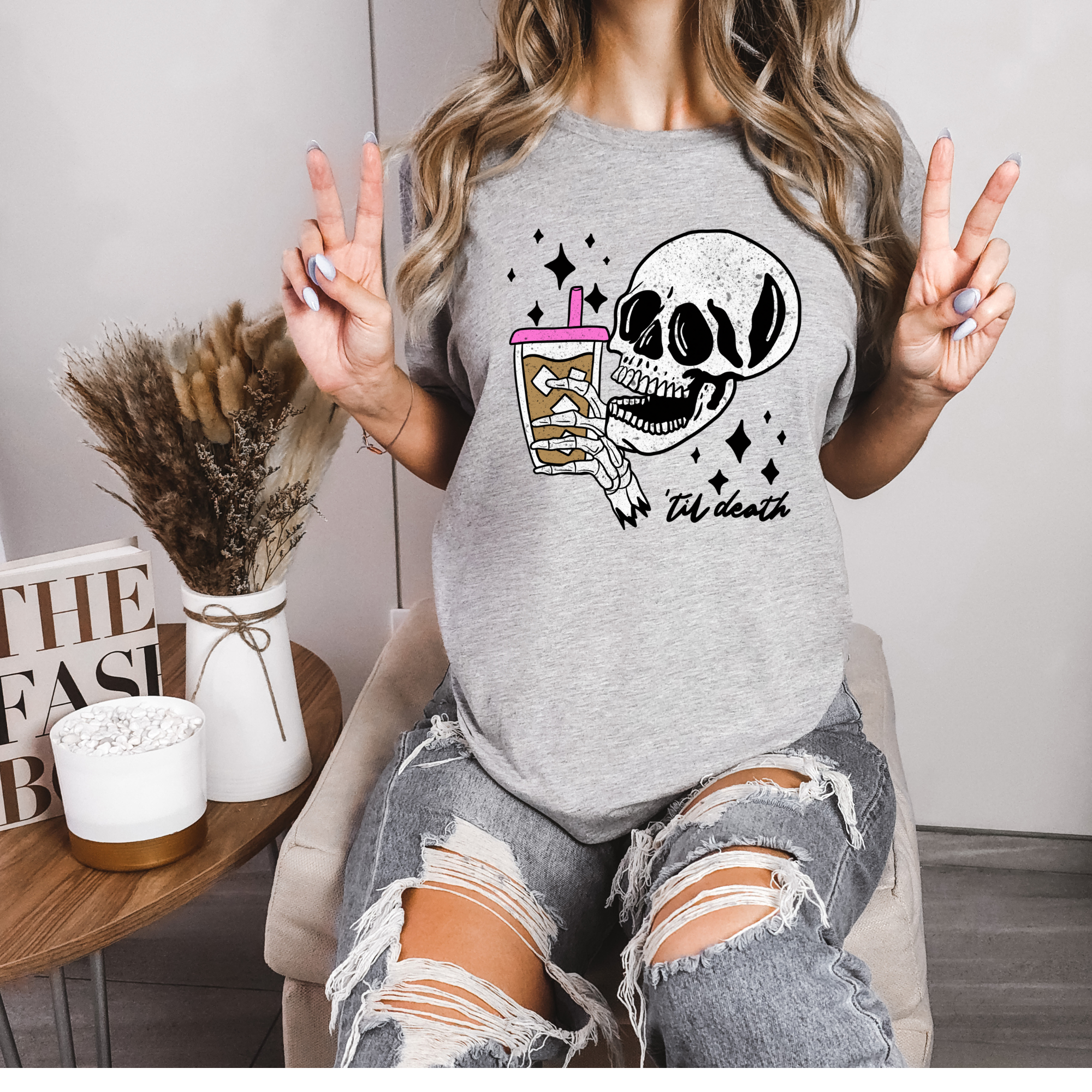 ZZ Threadz - Wholesale Screen Printed T-Shirt - Women's - Til Death' Graphic Tee4