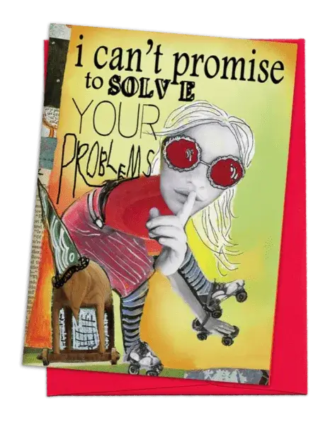 Erin Smith Art – wholesale Everyday greeting card – G148 Solve Problems Greeting Card0