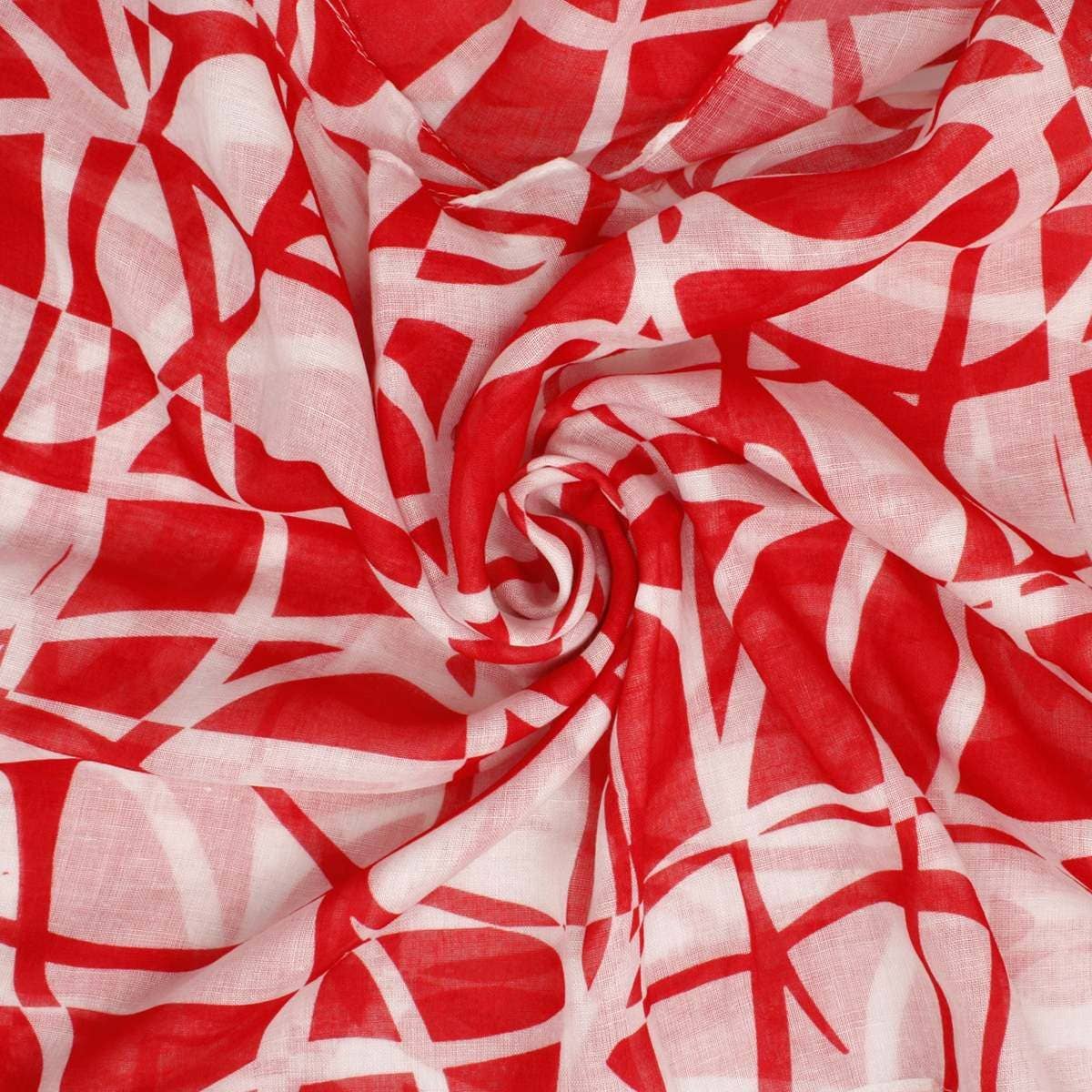 DST Sorority Red White ColorBlock Swirl Kimono for wholesale on Faire1