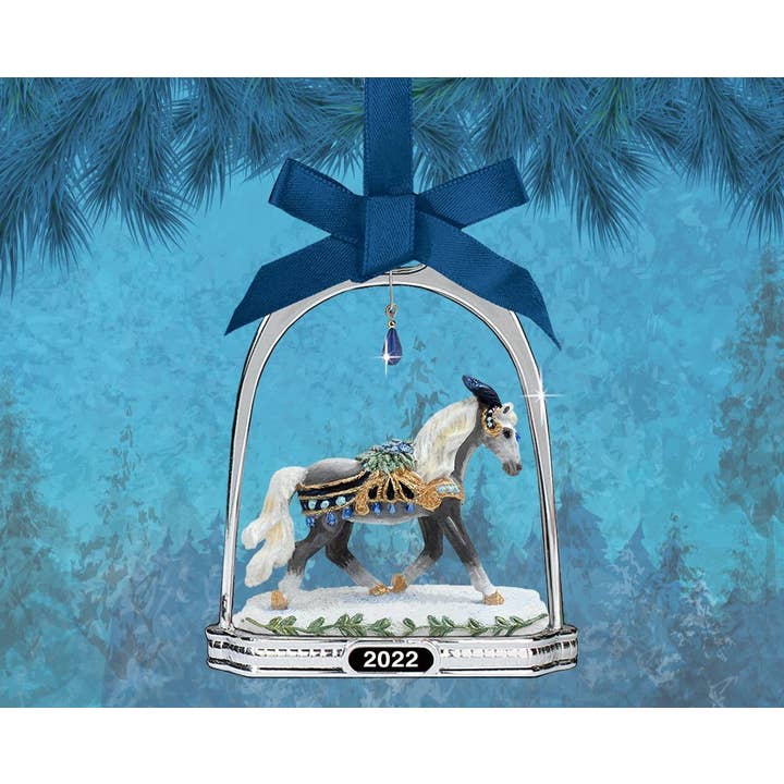 JPC Equestrian - Wholesale Ornament - Breyer Snowbird 2022 Holiday Horse Stirrup Ornament