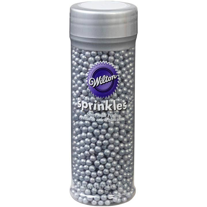 Innovarix - Wholesale Sprinkles - Silver Sprinkles Sugar Pearls - 4.8 Oz.1