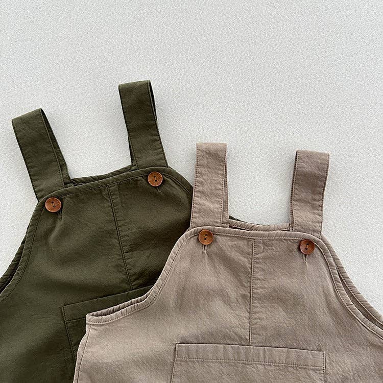 MyKids-USA® – wholesale Overalls – Kids – Arrival Summer Baby Kids Solid Color Cotton Overalls3