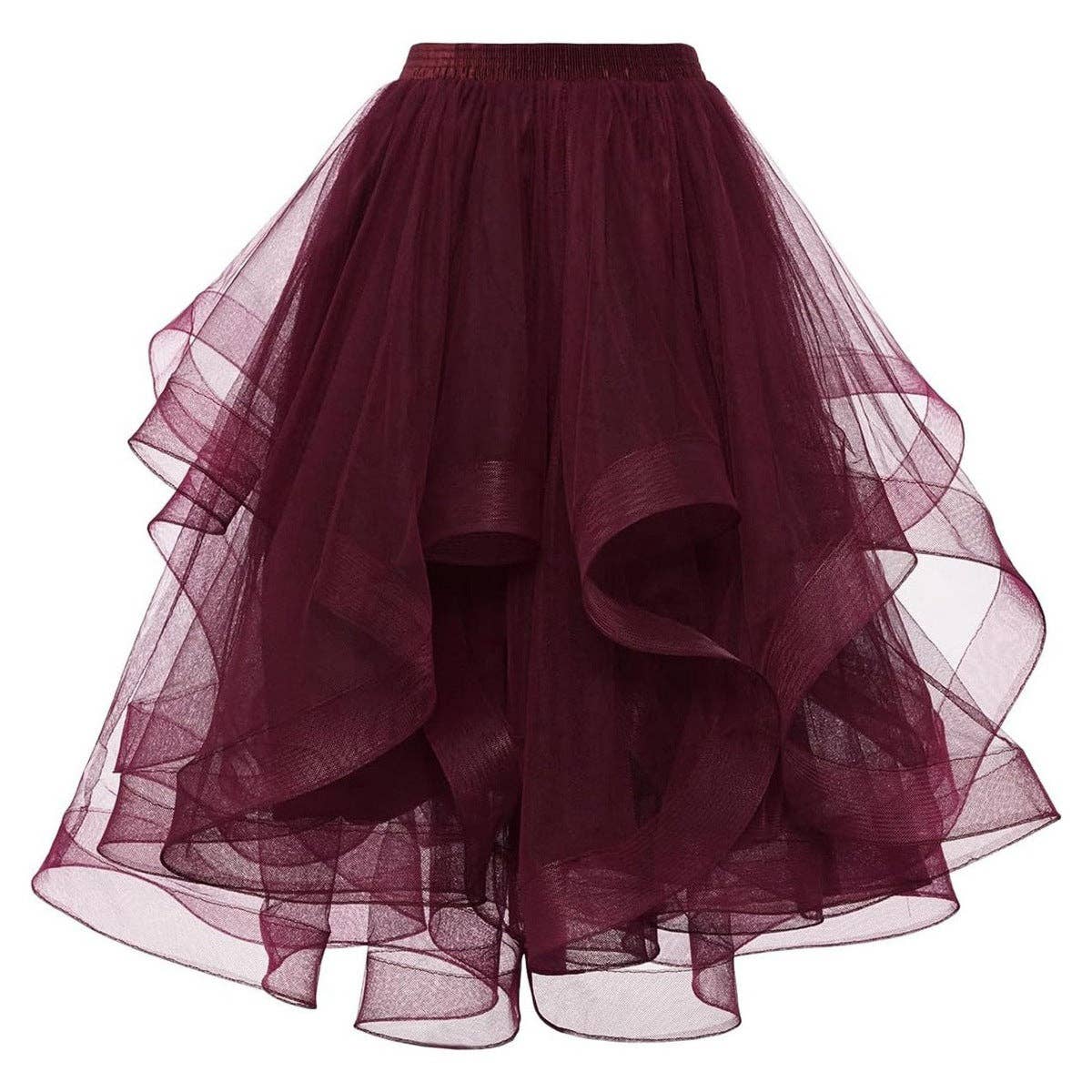 SALINA TRADING INC - Wholesale Skirt - Women's - Women Fashion Elegant Solid Color Mesh Pleated Skirt7