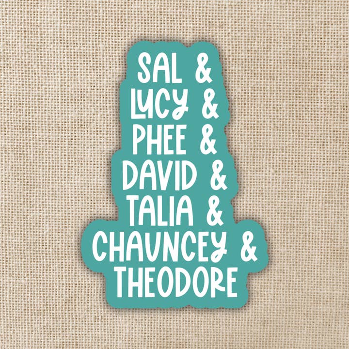 Wildly Enough - Wholesale Sticker - Marsyas Island Children's Names Sticker | TJ Klune